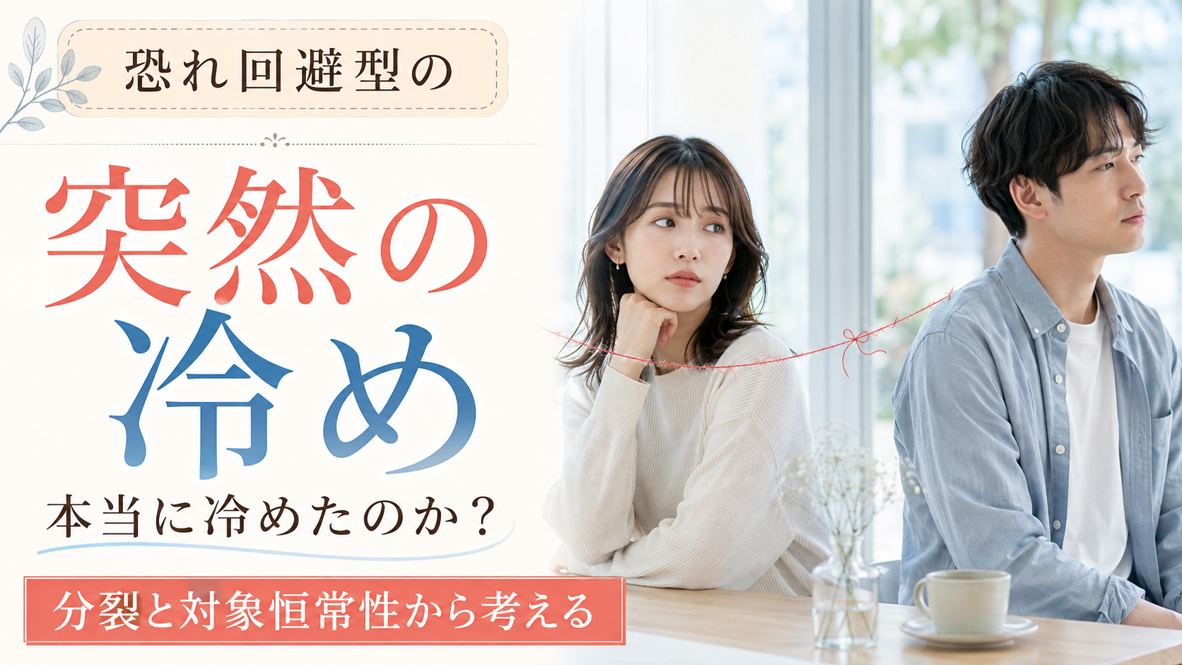 恐れ回避型の「突然の冷め」は、本当に冷めたのか？——分裂と対象恒常性から考える